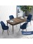Concept Han Serisi 70X114 Açılabilir Mdf Barok Ahşap Desen Mutfak Masası Takımı 4 Sandalye 1