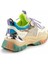 Beyaz Yeşil File Kadın Sneaker K01185045522 4