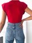 Kadın Vatka Detaylı Kruvaze Yaka Bodysuit 5