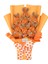 Turuncu Tavşan Ayıcık Çiçek Buketi 1
