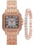 Fashionmalls Kadın Saat+Bilezik Seti - Rose Gold (Yurt Dışından) 1