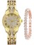 Fashionmalls Kadın Saat+Bilezik Seti - Gold (Yurt Dışından) 1