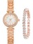 Fashionmalls Kadın Saat+Bilezik Seti - Rose Gold (Yurt Dışından) 1