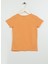 Baskılı Turuncu Kız Çocuk T-Shirt KEAN-IY23 2