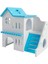 Hamster House Keşfetmek Oyuncaklar Montaj Tırmanma Merdiveni Kafe Kulübesi Hideaway Blue (Yurt Dışından) 3