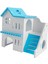Hamster House Keşfetmek Oyuncaklar Montaj Tırmanma Merdiveni Kafe Kulübesi Hideaway Blue (Yurt Dışından) 5