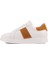 Sail Lakers - Beyaz Deri, Turuncu Süet Erkek Sneaker 3