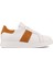 Sail Lakers - Beyaz Deri, Turuncu Süet Erkek Sneaker 1