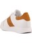 Sail Lakers - Beyaz Deri, Turuncu Süet Erkek Sneaker 4