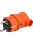 Turuncu Monofaze Kauçuk Erkek Eğik Fiş 1