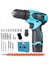 24 V 4 Ah Metal Dişli Şanzıman Çift Akülü Şarjlı Vidalama Matkap STX-E-ARM-24V4A + 1