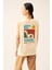 Unisex Bej Wild Heart Nakışlı Arkası Bohem Baskılı Premium Penye Kolsuz Tshirt 4