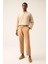 Unisex Vizon Keten Pamuk Karışımlı Casual Pantolon 1