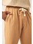 Unisex Vizon Keten Pamuk Karışımlı Casual Pantolon 5