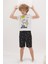 Erkek Çocuk Baskılı Kısa Kollu Şort Pijama Takım Z9175A623SM 1