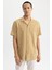 Modern Fit Apaş Yaka Kısa Kollu %100 Pamuk Gömlek Z5189AZ23SM 7