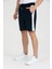 Erkek Basic Şerit Detaylı Cepli Şort 3
