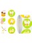 500X Mutlu Paskalya Tavşan Çıkarmaları Mevcut Paket Stili Için Scrapbook Kağıt Etiketleri B (Yurt Dışından) 5