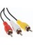 Ps2 Av LCD Tv 3rca Scart Lale Bağlantı Kablosu (HDMİ KABLO DEĞİLDİR ) 3