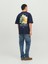 Jack & Jones Jormontecarlo Watercolor Tee Ss Crew Sn Lacivert Erkek T-shirt 12241610-Outer 2