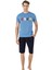 6010 Erkek Şortlu Kısa Kollu Pijama Takım 3