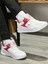 Erkek Spor Hafif Anorak Beyaz Kırmızı Yazlık Sneaker 4