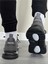 Erkek Spor, Jel Taban, Nefes Alabilen Anorak Gövde, Koyu Gri Sneaker, Spor Ayakkabı 2