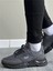 Erkek Spor, Jel Taban, Nefes Alabilen Anorak Gövde, Koyu Gri Sneaker, Spor Ayakkabı 3