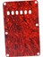 Elektro Gitar Aksesuar Değiştirmeleri Için 6 Delik Pickguard Arka Plaka Koyu Kırmızı (Yurt Dışından) 2