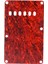Elektro Gitar Aksesuar Değiştirmeleri Için 6 Delik Pickguard Arka Plaka Koyu Kırmızı (Yurt Dışından) 3