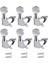 6x Pegs Mühürlü Mükemmel Uygun Gitar Aksesuarları Argent 6r (Yurt Dışından) 3