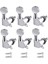 6x Pegs Mühürlü Mükemmel Uygun Gitar Aksesuarları Argent 6r (Yurt Dışından) 4