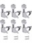 6x Pegs Mühürlü Mükemmel Uygun Gitar Aksesuarları Argent 6r (Yurt Dışından) 5