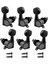 6x Pegs Mühürlü Mükemmel Fit Gitar Aksesuarları Siyah 3L3R (Yurt Dışından) 2