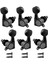 6x Pegs Mühürlü Mükemmel Fit Gitar Aksesuarları Siyah 3L3R (Yurt Dışından) 4