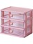 Masaüstü Çekmecesi Organizatör Çok Fonksiyonlu Depolama Çekmeceleri Çekmeceler Için Kılıf Pembe (Yurt Dışından) 3