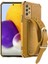Samsung Galaxy A73 Için 5g Pu Deri Kaplamalı Tpu Cep Telefon Kapağı Timsah Dokusu 6d Elektrokaplatma Bilek Bantlı Hassas Kesme Kılıfı (Yurt Dışından) 1