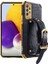 Samsung Galaxy A73 Için 5g Pu Deri Kaplamalı Tpu Cep Telefon Kapağı Timsah Dokusu 6d Elektrokaplatma Bilek Bantlı Hassas Kesme Kılıfı (Yurt Dışından) 1