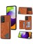 Samsung Galaxy A53 Için 5g Card Pocket Kickstand Tasarım Koruyucu Çizgisi Ekleme Baskı Pu Deri Dalgalı Anti Anti Telefon Kılıfı (Yurt Dışından) 1