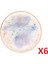Cosmos Desen Düz Tabak 17CM 6'lı 04ALM006679 1