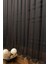 Taç Kahverengi Düz Renk, 1/2,5 Normal Pile Tül Perde Tek Kanat - 100 x 260 cm 1