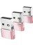 Tip-1 Ila USB 2.0 Dönüştürücü Adaptör Pembe Pembe (Yurt Dışından) 2