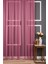 Taç Fuşya Düz Renk, 1/3 Sık Pile Tül Perde Tek Kanat - 100 x 270 cm 3
