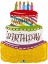 27" Grabo Folyo Balon -Birthday Cake- 1