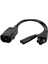 Siyah IEC320-C14-C7+C5 Outlet Güç Kablosu Uzantısı 3 Pin Pdu/ups Kabini (Yurt Dışından) 3