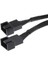 15 cm 4 Pin Splitter Bilgisayar Pc Fan Güç Kablosu 1 Ila 2 Tel Siyah Kollu (Yurt Dışından) 3