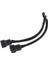15 cm 4 Pin Splitter Bilgisayar Pc Fan Güç Kablosu 1 Ila 2 Tel Siyah Kollu (Yurt Dışından) 4
