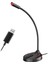 Usb/3,5mm Kondenser Mikrofon Stand Masaüstü Kayıt Miktarı Pc Masaüstü F12 Siyah USB (Yurt Dışından) 4