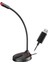 Usb/3,5mm Kondenser Mikrofon Stand Masaüstü Kayıt Miktarı Pc Masaüstü F12 Siyah USB (Yurt Dışından) 5