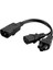 Yüksek Kaliteli IEC320-C14 Ila C13+C5 Y Şeklinde Ac Powercord Uzantı Ups Sunucusu (Yurt Dışından) 4